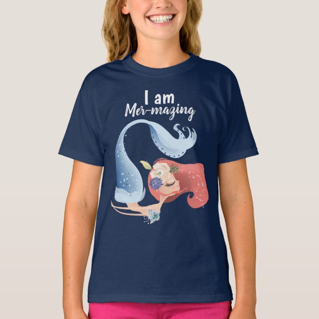 Filles Mer-veilleuses T-Shirt HanesTAGLESS® (Devant)