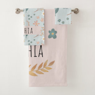 Filles mignonnes Pastel Floral Motif Enfants