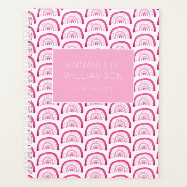 Filles Modernes Motif Arc-en-Ciel Rose Annuel (Devant)
