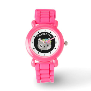Filles Nom Montre Chat Cute Kitten Couleurs person