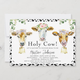 Filles Saint Vache Foliage Baby shower Invitation