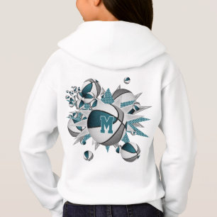 filles sports gris turquoise basket-ball souffle