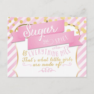 Filles Sugar & Spice Annonce Photo Carte postale