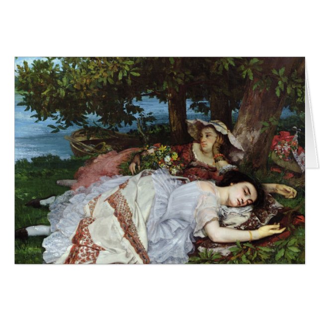 Filles sur les banques de la Seine, 1856-57 (Devant horizontal)