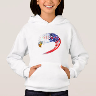 Filles Sweat - shirt à capuche-patriotique