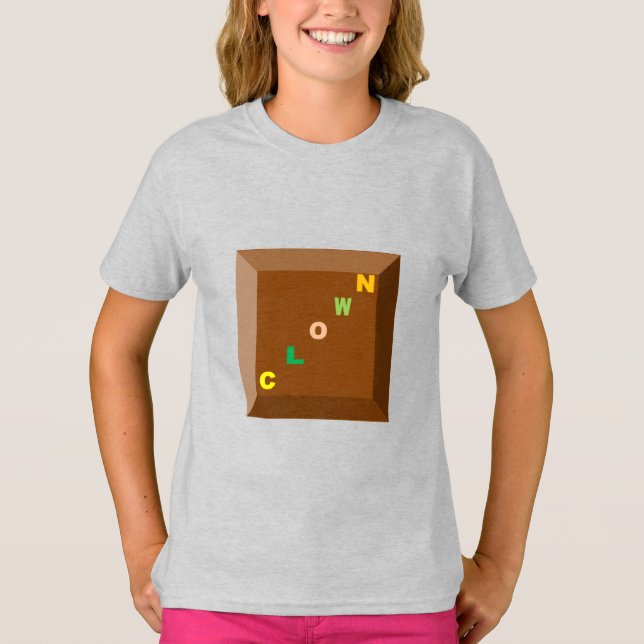 Filles T-shirt frêne DESIGN CLOWN (Devant)