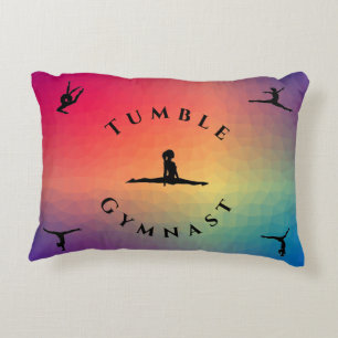 Filles Tumble Gymnaste Personnalisé Coussin Gymnas