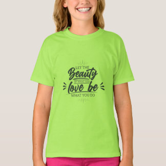 Filles Vêtements Beauté Love Be Filles T-Shirt pou