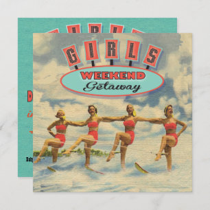 Filles Week-end Getaway Baby Shower Invitations