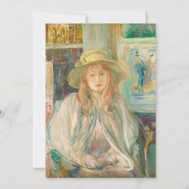 Fillette au Chapeau de Paille | Berthe Morisot (Devant)