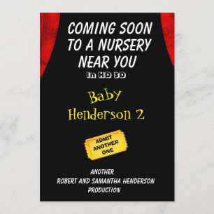 Film amusant thème Baby 2 Faire-part -