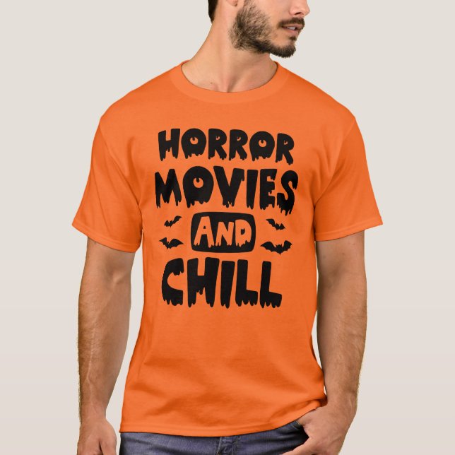 Film D'Horreur Et T-shirt Halloween Chill (Devant)