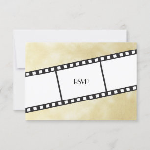Film Film Strip Wedding RSVP Réponse Invitation