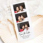 Film Strip Photo Booth Photos Drôle Enregistrer La<br><div class="desc">Style de cabine photo amusant et moderne enregistrer la carte de date</div>