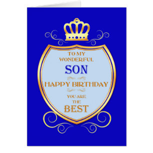 Fils Anniversaire avec Bouclier