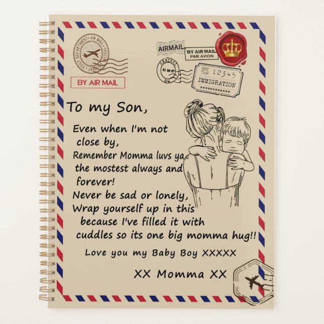 Fils d'amour | Lettre À Ma Fille Vous Aime Bébé Ga (Devant)