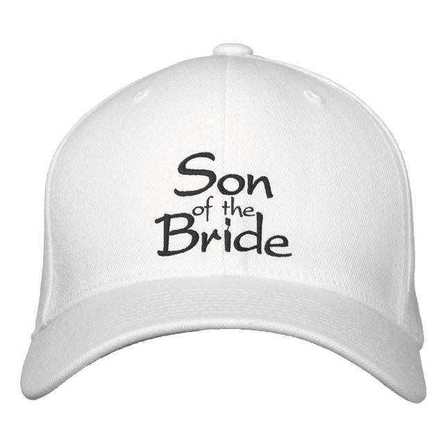Fils de la mariée Casquette Mariage brodé (Devant)
