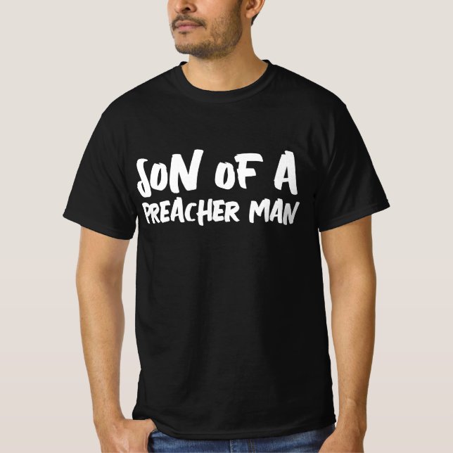 FILS D'UN PRÊCHEUR MENS RETRO T-SHIRTS TEE - SHIRT (Devant)
