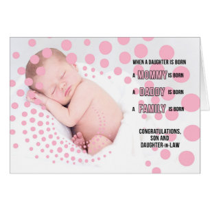 Fils et fille en droit Bébé Filles Félicitations