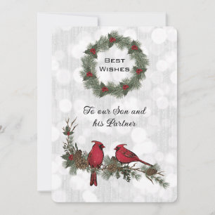 Fils et partenaire Cardinal Rouge Noël