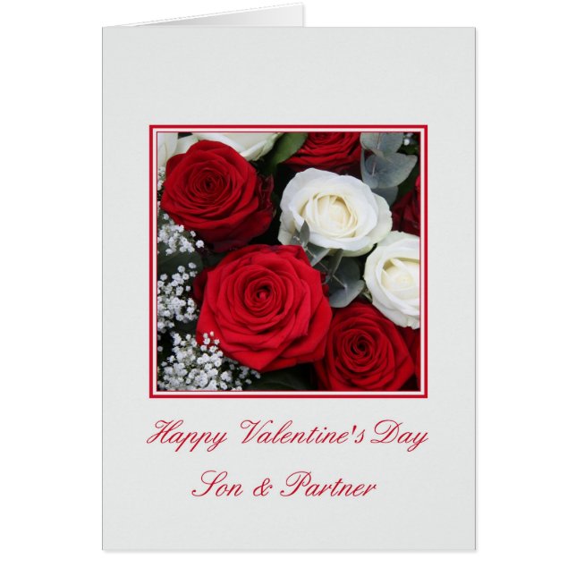 fils et partenaire roses de Valentine (Devant)