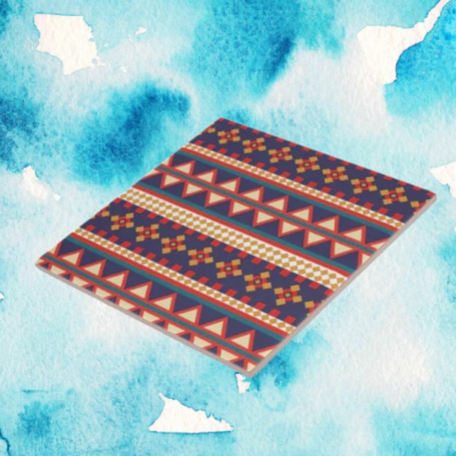 Fils Nomades | Carreau de céramique à motif aztèqu (Créateur téléchargé)