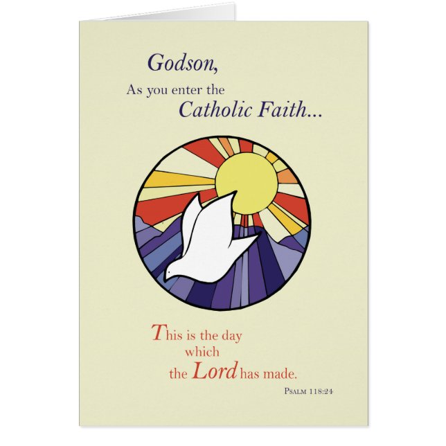 Fils spirituel RCIA Catholique Colombe Cercle du S (Devant)