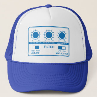 Filtre sur le casquette bleu de camionneur