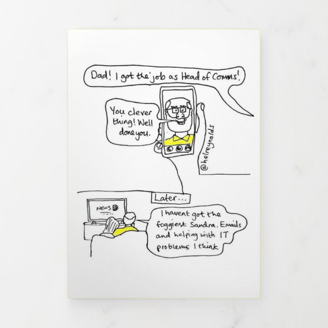 Fin D'année Trois Volets Responsable de la carte virgule (Page de couverture)