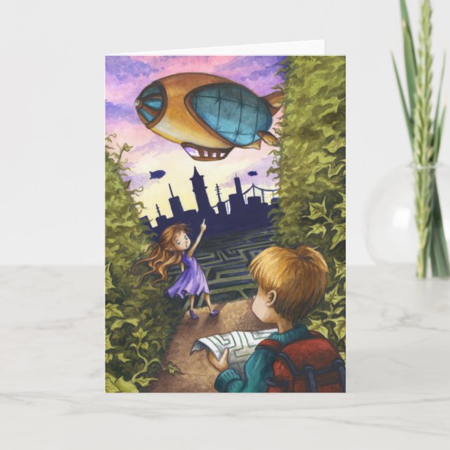 Fin de la carte de voeux Hedge Maze (Devant)