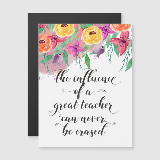 Fin de l'année cadeau enseignant Bonne journée d'e (Devant / Derrière)