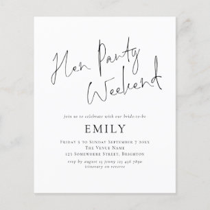 Fin de semaine de l'Itinéraire minimaliste du budg