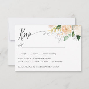 Fin été MARIAGE RSVP REPAS CHOIX