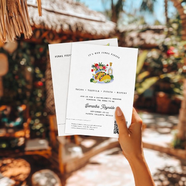 Final Fiesta Bachelorette Weekend Invitation (Créateur téléchargé)