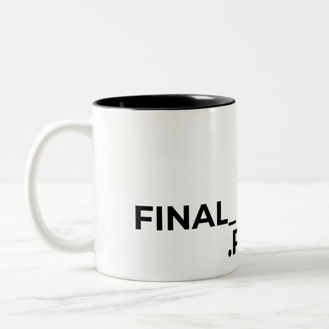 Final Final V2 PDF Funny Graphic Designer Mug (Gauche)