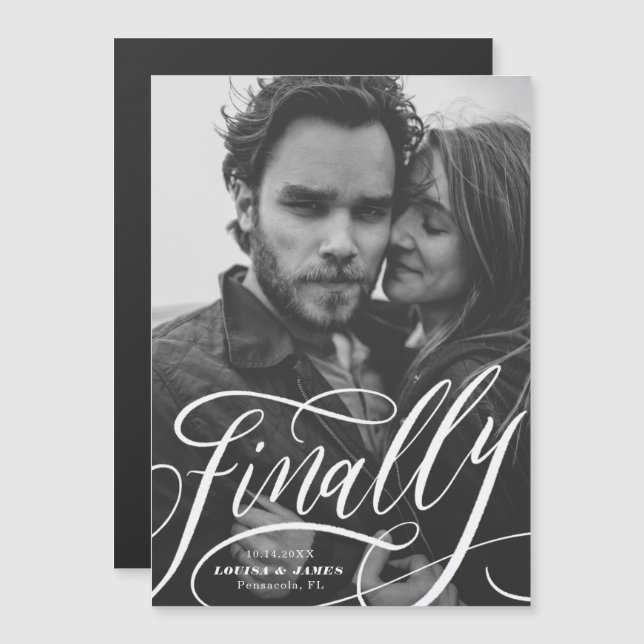 Finalement Postponed Covid Photo Save the Date Mag (Devant / Derrière)