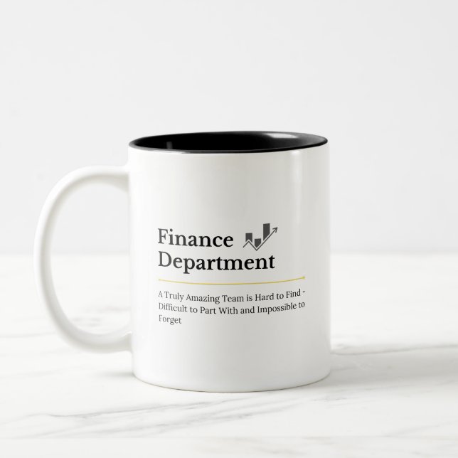 Finance Department Personalized Mug (Gauche)