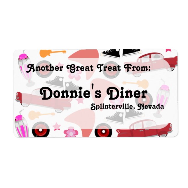 Financer le Étiquette Motif des Cinquante (Devant)