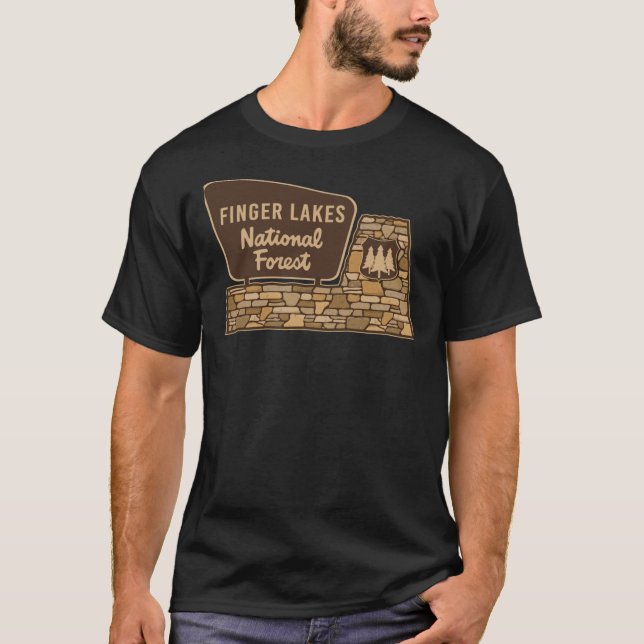 finger lakes Forêt nationale Classique T-Shirt (Devant)