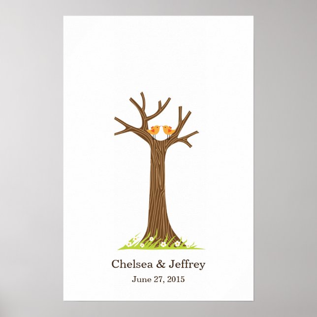 Fingerprint Tree (Sweet) Poster (Devant)