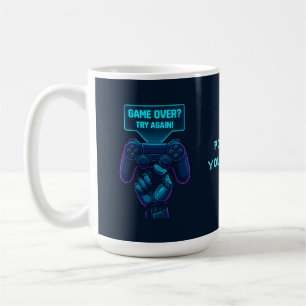 Fini ? Essayez à nouveau! - Futuriste Gamer Mug