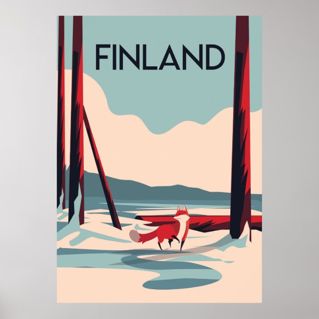 Finland vintage travel poster (Devant)