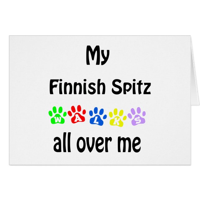 Finlandais Spitz Walks Design (Devant horizontal)