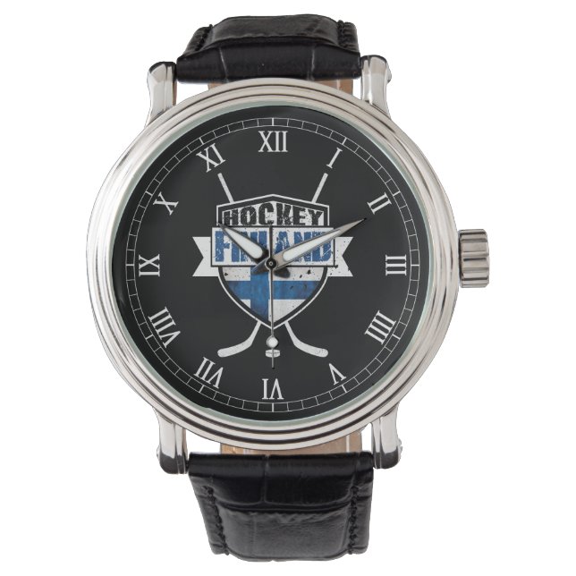 Finlande Logo de hockey sur glace Bouclier Montre  (devant)