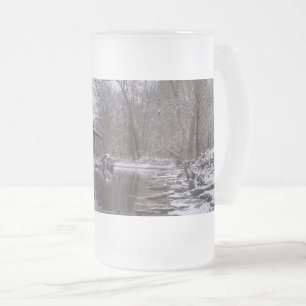 Finley Hiver Neige Frosted Glass Beer Mug
