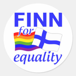 Finn 4 stickers Égalité