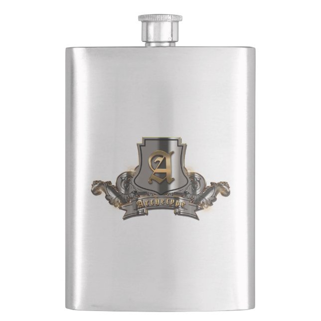 Fiole (Acier Inoxydable) 8 oz. (devant)