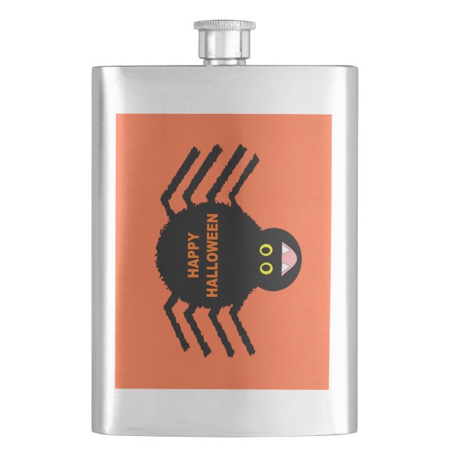Fiole d'araignée noire d'Halloween (devant)