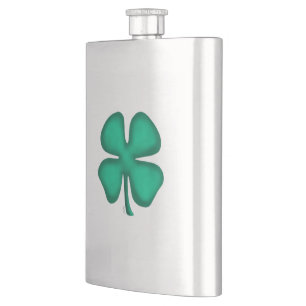 Fiole en acier inoxydable Lucky 4 Leaf Irish Clove
