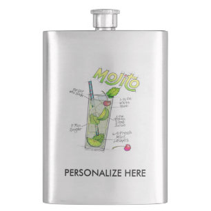 FIOLE INOXYDABLE - RECETTE MOJITO COCKTAIL ART